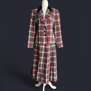 Vintage 1970s Pendleton skirt and blazer suit set women’s Large